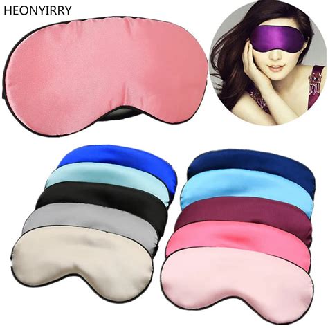 1pcs Pure Silk Rest Sleep Eye Mask Padded Shade Cover Travel Relax Aid Blindfolds Eye Cover