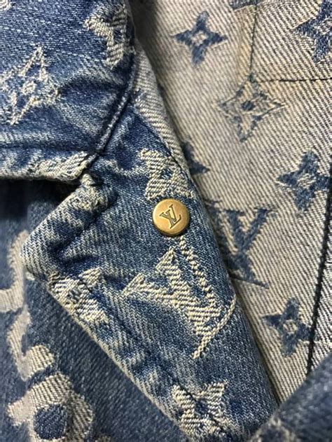 Supreme Louis Vuitton X Supreme Denim Jacquard Button Up Barn Jacket