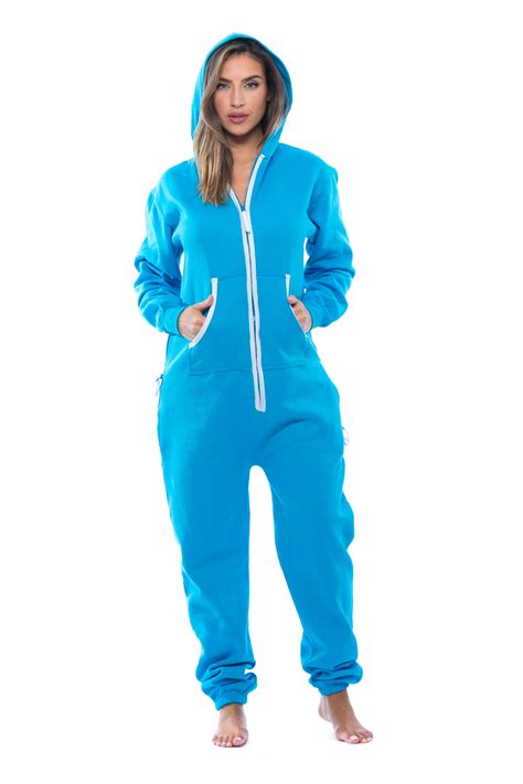 6456 Blk L Followme Adult Onesie With Patches Pajamas Jumpsuit Turquoise White Large