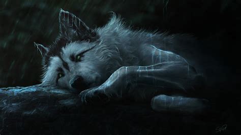 Sad Anime Wolf Wallpapers Wallpaper Cave