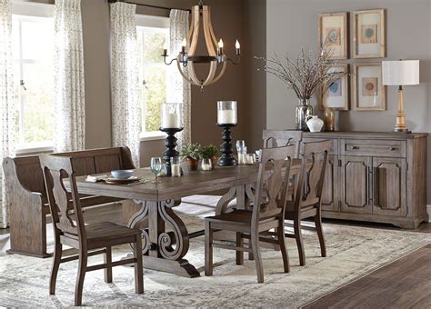 Toulon Brown Rectangular Extendable Dining Room Set From Homelegance Coleman Furniture