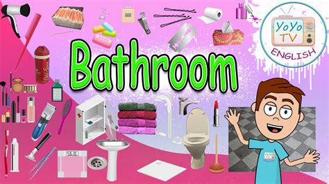Bathroom Vocabulary Bathroom Accessories Furniture Bathroom Things Names With Pictures