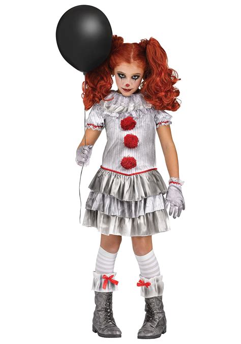 carnevil clown costume for girls ebay