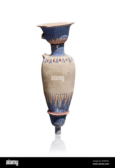 Ancient Egyptian Decorated Vase Tomb Of Kha Theban Tomb 8 Mid 18th Dynasty 1550 To 1292 Bc