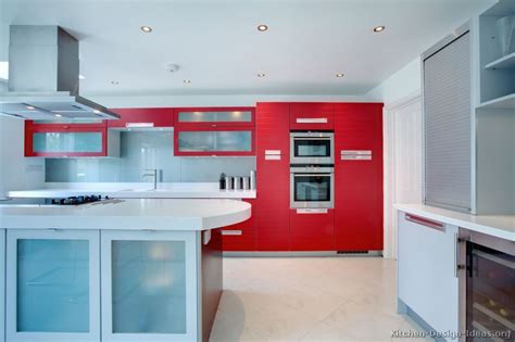 Pictures Of Kitchens Modern Red Kitchen Cabinets Page 2