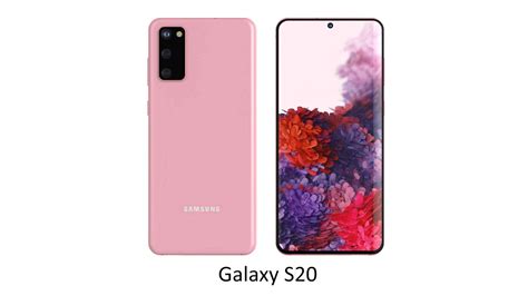 Samsung Galaxy S20 Cloud Pink 3d Model By Rzo