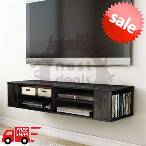 Shop modern living, dining, office, and bedroom furniture at west elm®. Wall Mount Media Center Shelf Floating Entertainment ...
