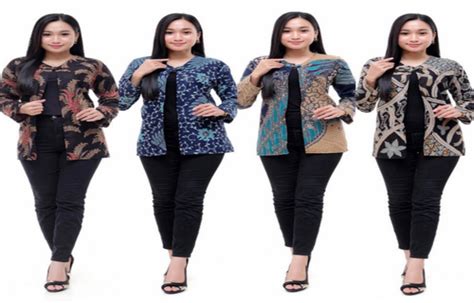 Model Atasan Batik Wanita Modern Terbaru Rekomendasi Baju Resmi Agar Terlihat Modis Dan Trendy