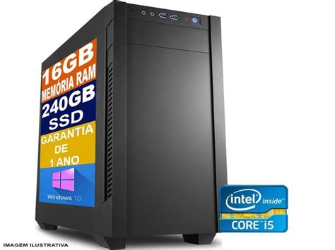 Cpu Pc Desktop Intel Core I5 6500 6ª Geração 8gb Ddr4 Ssd 240gb Isync