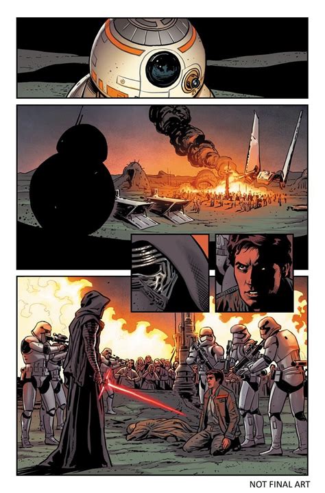 The road to 'star wars: First Look At Star Wars: The Force Awakens Adaptation #1 ...