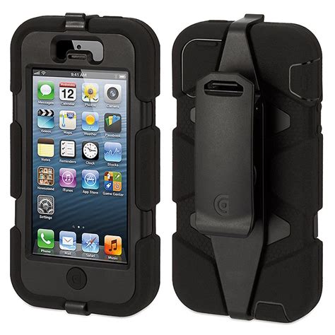 Great savings & free delivery / collection on many items. iPhone 5 / 5S / SE Griffin Survivor Case - Black