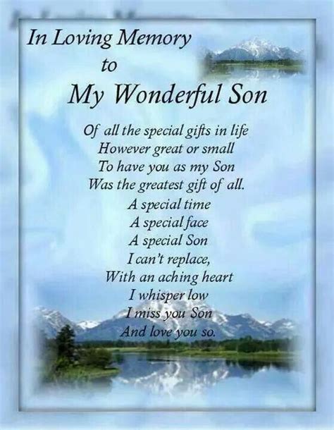 My Wonderful Son Son Poems Missing My Son Son Quotes