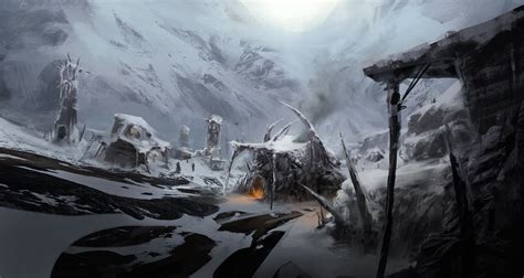 Mountain Village By Lapec On Deviantart Fantasy Concept Art