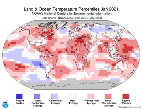 Assessing the Global Climate in January 2021 | News | National Centers ...