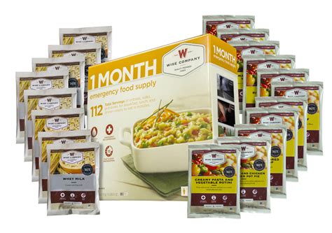 North bay trading's bagged freeze dried food is packaged in high quality resealable foil pouches with moisture absorbent pack to ensure very good shelf life and freshness after initial opening. Wise Foods 01116 Emergency Supply 1-Month Dehydrated ...