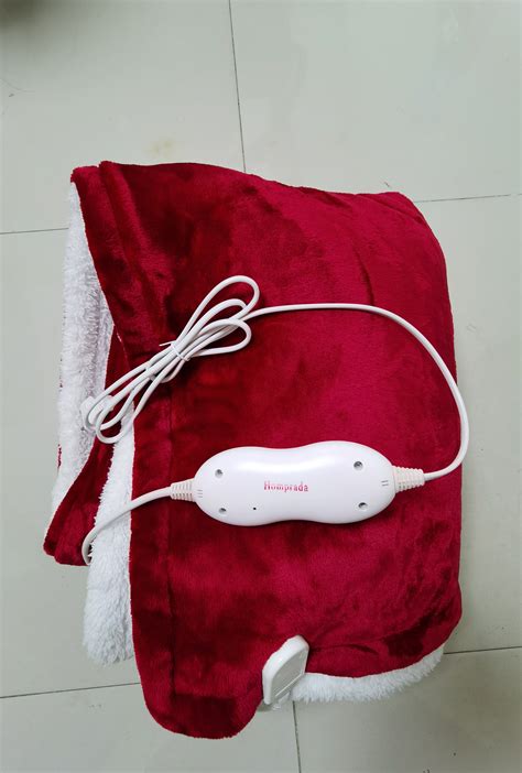 Homprada Heated Blanket Electric Throws 50″×60″ Flannel Blanket With 3