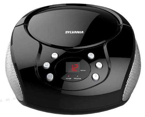 Sylvania Portable Cd Boombox With Amfm Radio Black Big Nano Best