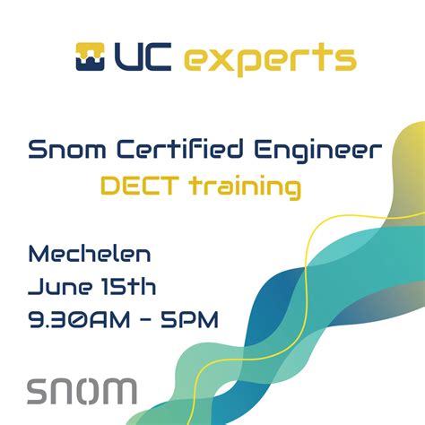 Snom Certified Engineer Dect Training News Ucexperts