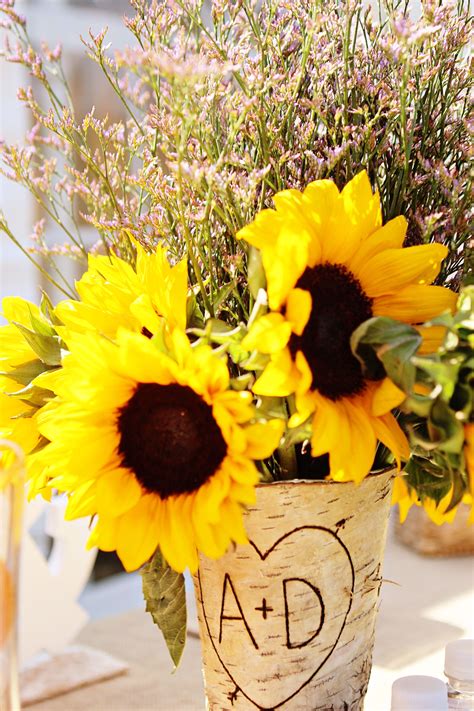 Sunflowers For Diy Rustic Backyard Wedding Rustic Diy Rustic