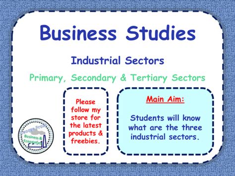 Industrial Sectors Primary Secondary And Tertiary Economic Sectors