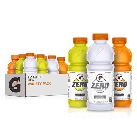 Gatorade Zero Sugar Thirst Quencher Glacier Cherry Variety Pack Fl Oz Pack Of Mail