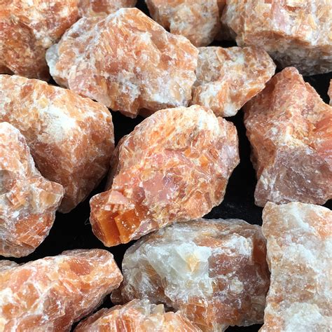 Raw Orange Calcite Crystal Rough Chakra Minerals Crystal Healing A