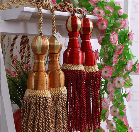 Accessorize Curtains With 15 Rope And Tassel Tiebacks Home Design Lover