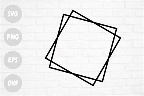 Minimalist Square Frame Svg Grafica Di Cut It Out Design · Creative Fabrica