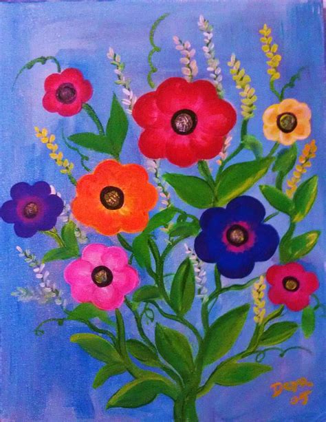 Flowers In Spring Painting By Deyanira Harris
