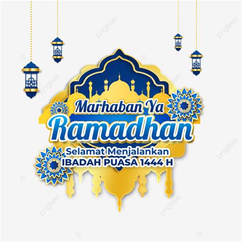 Background Biru Marhaban Ya Ramadhan Home Interior Design