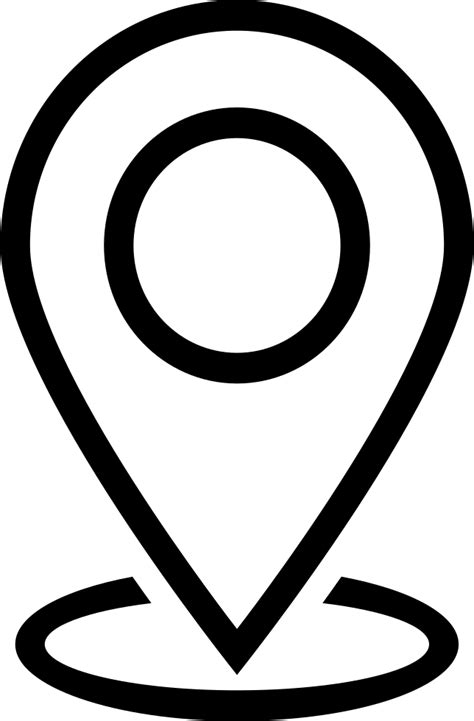 Location Svg Png Icon Free Download 392730 Black And Free White
