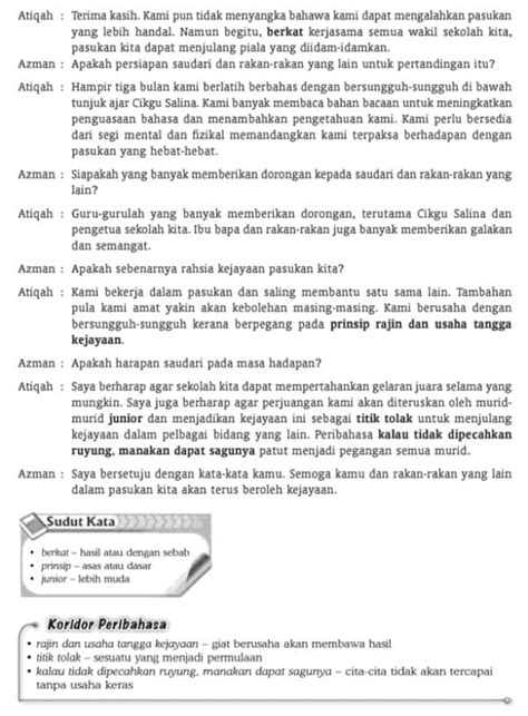 Contoh Dialog Bahasa Melayu 2 Orang Buku Belajar