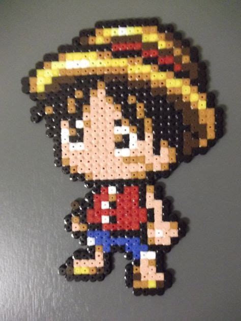 Luffy From One Piece Perler Fuse Beads By Capricornc On Deviantart