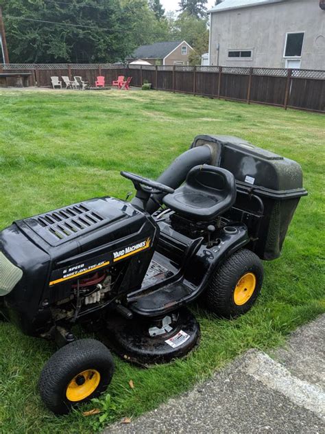 Yard Machine Riding Lawn Mower For Sale In Aberdeen Wa Offerup