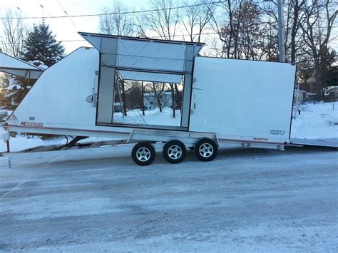 Pin By Montrose Trailers On Enclosed Trailers Low Profile Power Tilt