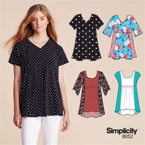 Easy To Sew Top Using Simplicity Pattern 8052 Dress Sewing Patterns