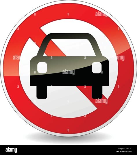 No Cars Allowed Stock Vector Images Alamy