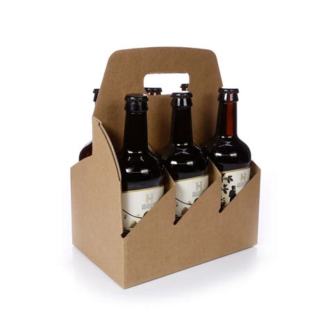 6 Pack Cardboard Carry Out Packs For Beer And Cider Bottles Db83