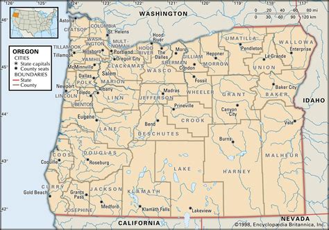 Washington Map County Lines