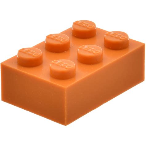 Lego Modulex Orange Modulex Brick 2 X 3 With Lego On Studs Brick Owl