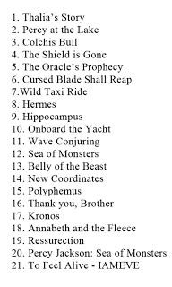 See more ideas about percy jackson movie, percy jackson, jackson. The track list for the Percy Jackson: Sea of Monsters ...