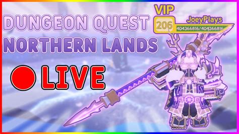 Northern Lands Dungeon Quest Roblox Live Youtube