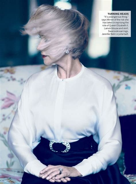 Vogue Magazine Helen Mirren In Great Dame By Photographer Mikael