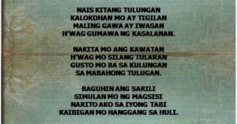 Payong Kaibigan Makatang Pinoy Tagalog Poems