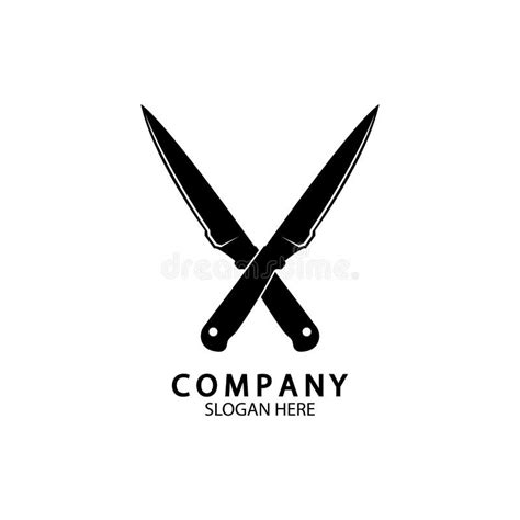 The Crossed Knives Icon Knife And Chef Kitchen Symbol Stock
