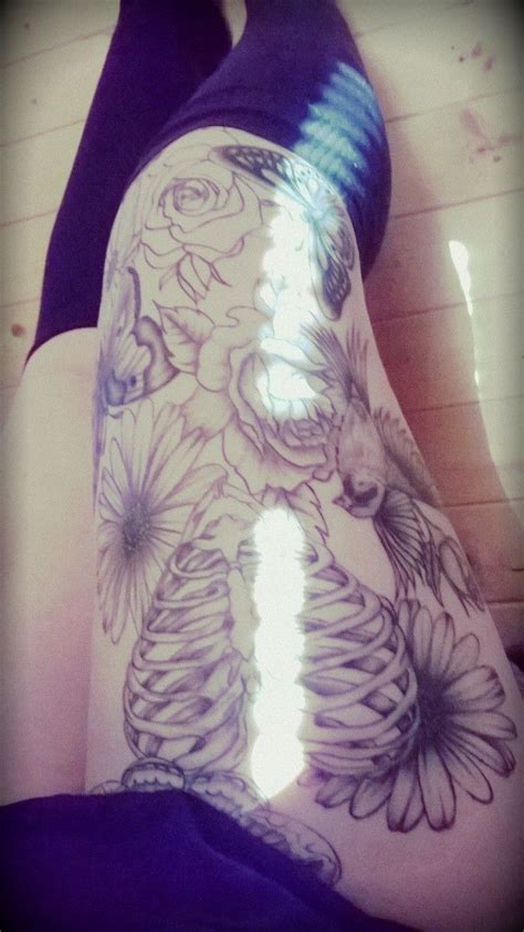 Girly Leg Sleeve Tattoo Tattoos Pinterest