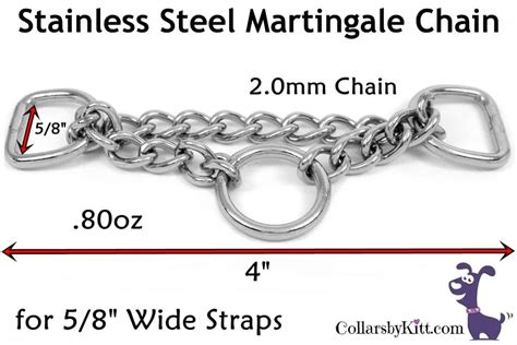 Stainless Steel Martingale Chains Collars By Kitt