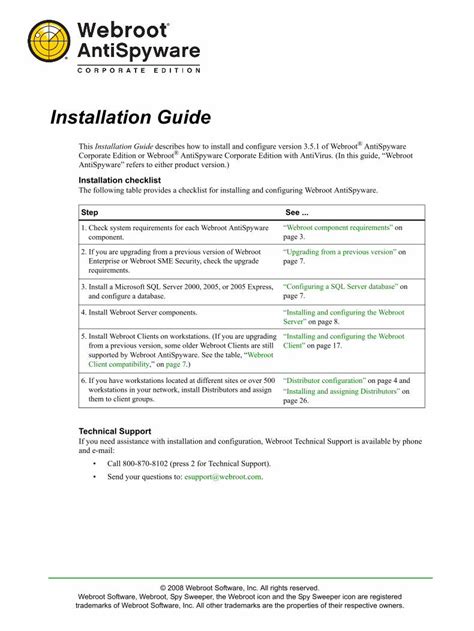 Pdf Installation Guide Webroot Pdf Filethis Installation Guide Describes How To Install