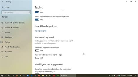 Windows 10 How To Turn On Or Off Autocorrect Of Mispelled Words And