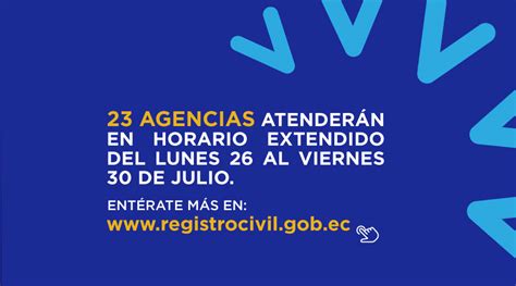 Registro Civil On Twitter PASA LA VOZ Del 26 Al 31 De Julio